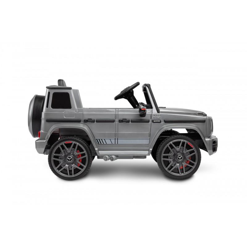 Электромобиль детский Caretero Mercedes Benz G63 AMG 2 мотора по 35 W пульт ДУ Silver (387239) - фото 2