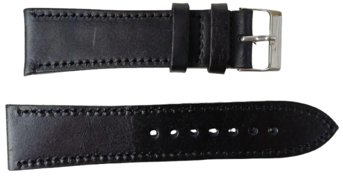 Ремінець для годинника шкіряний Mykhail Ikhtyar 22 мм Чорний (S22-609S Black) Ремінець для годинника шкіряний Mykhail Ikhtyar 22 мм Чорний (S22-609S Black)