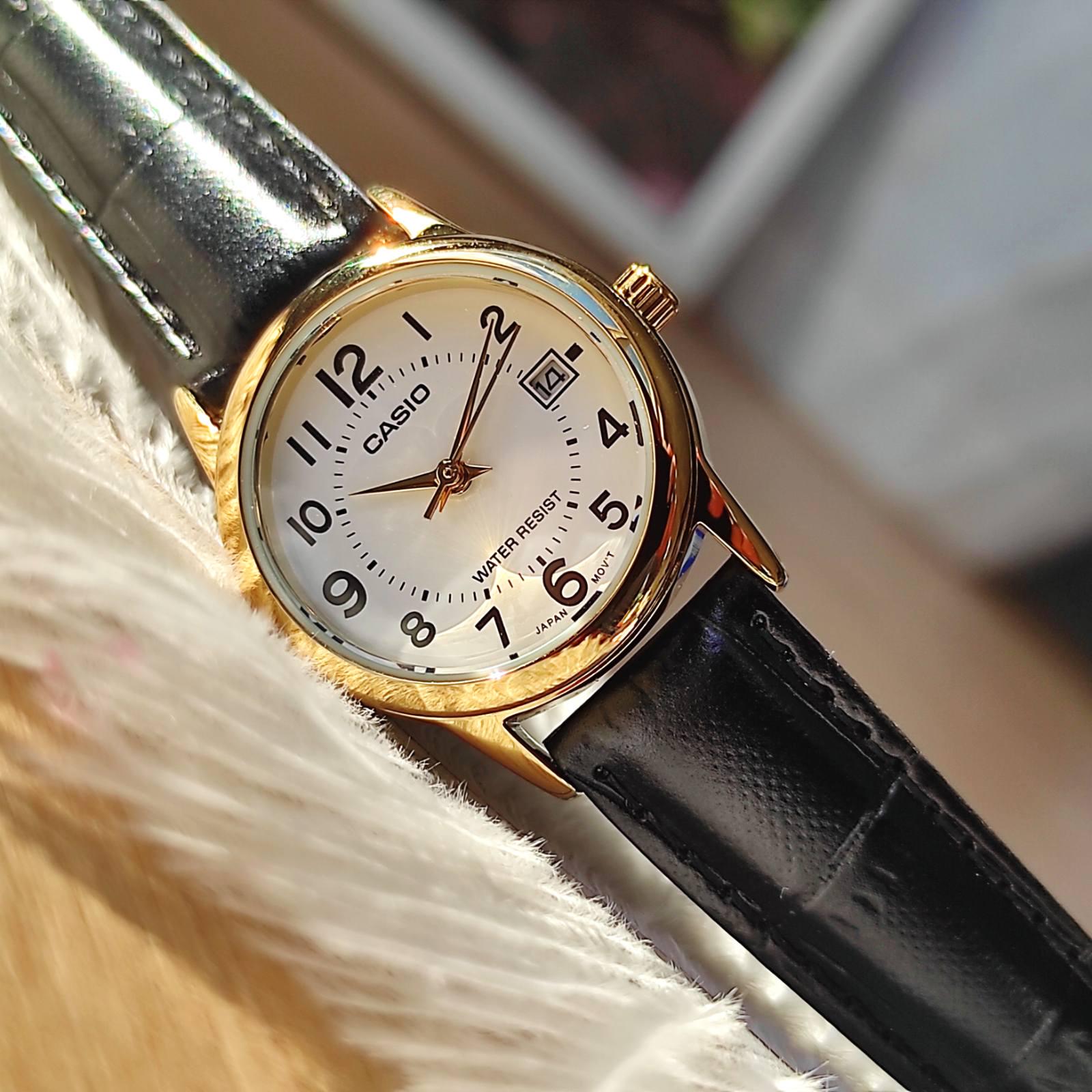 Наручний годинник жіночий Casio LTP-V001GL-7BUDF d 25 мм Золотий - фото 2 Наручний годинник жіночий Casio LTP-V001GL-7BUDF d 25 мм Золотий - фото 2