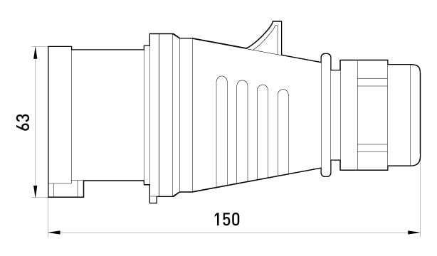 Силовая вилка E.NEXT 3P+N+PE 32А 400 В переносная разборная IP44 Красный (3648-326) - фото 2 Силовая вилка E.NEXT 3P+N+PE 32А 400 В переносная разборная IP44 Красный (3648-326) - фото 2