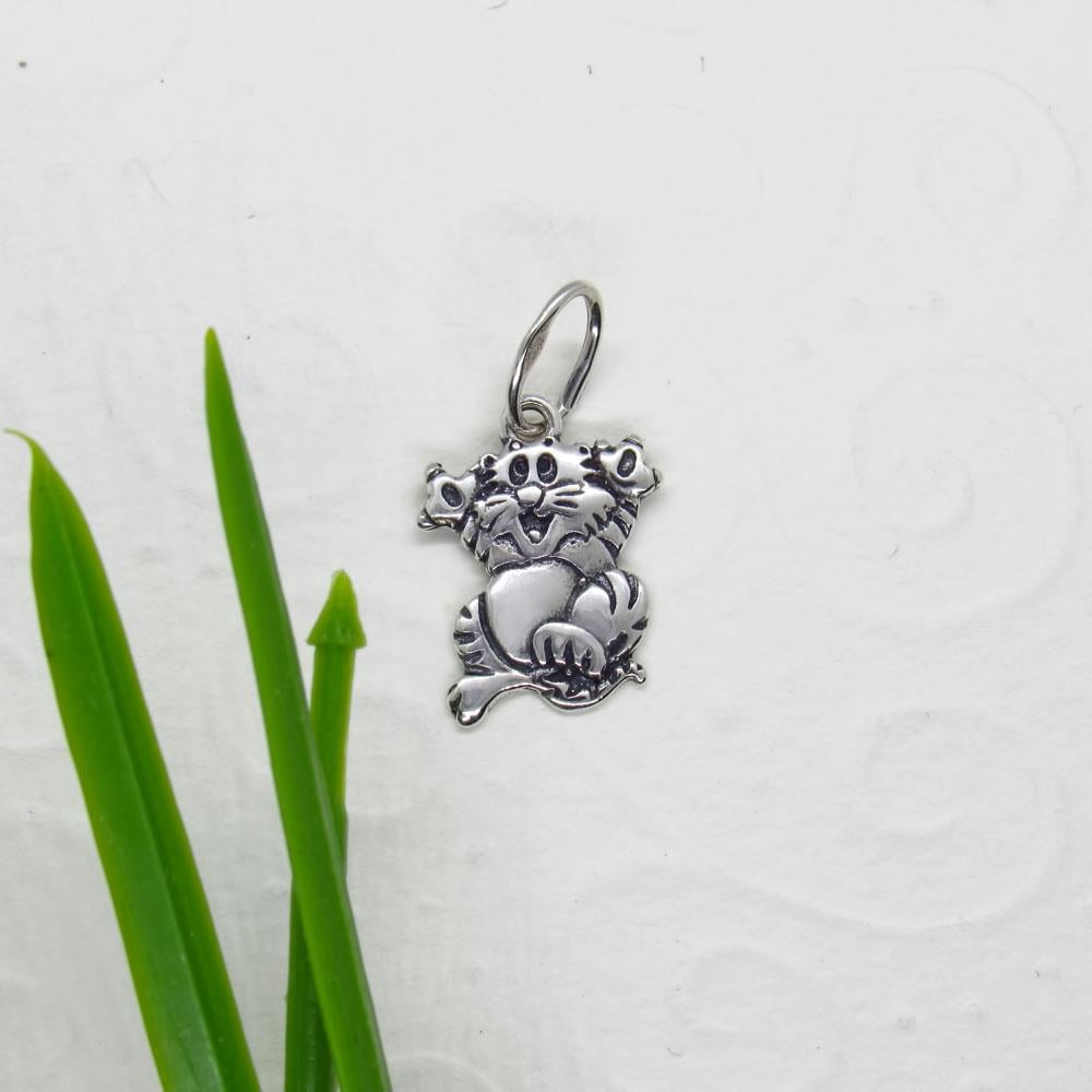 Срібний підвіс Кіт (1193617258) - фото 3