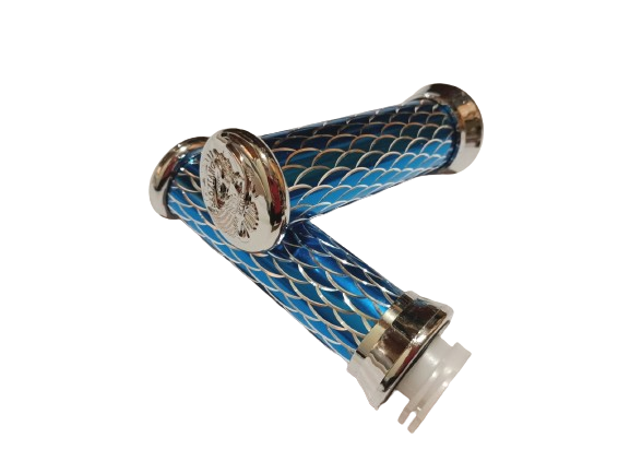 Ручки на руль Чешуя 22 мм Синий