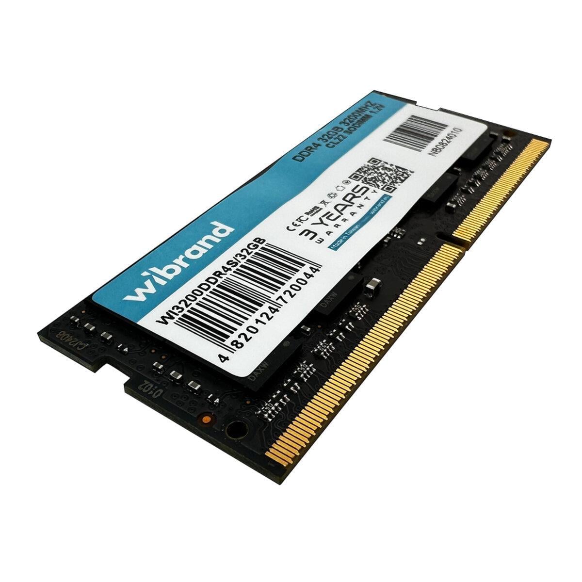 Оперативная память Wibrand DDR4 32 Гб 3200 МГц CL22 SODIMM (WI3200DDR4S/32GB)