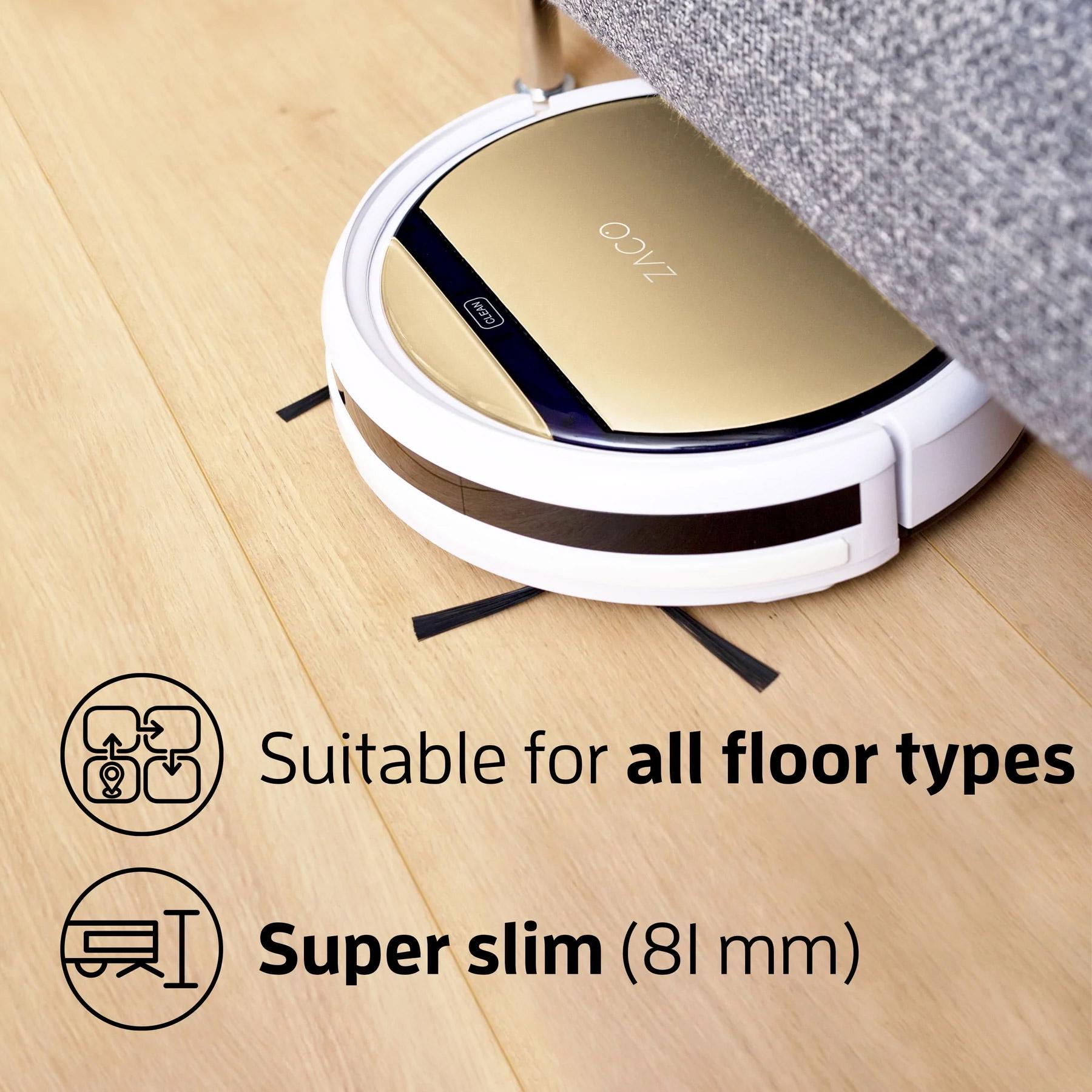 Робот-пылесос Zaco V5s Pro Champagne Gold (501731) - фото 8 Робот-пылесос Zaco V5s Pro Champagne Gold (501731) - фото 8