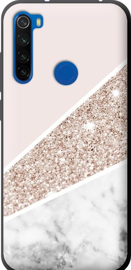 Чехол на Xiaomi Redmi Note 8T Пастельный мрамор (4342b-1818-42517)