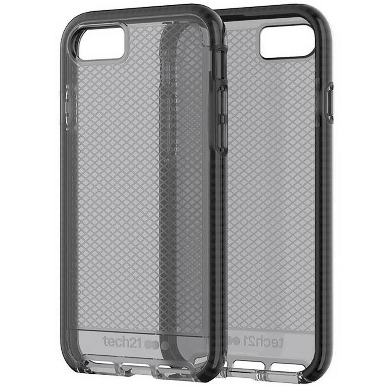 Противоударный полупрозрачный чехол Tech21 Evo Check для Iphone 7/8/SE 2020 Black - фото 6