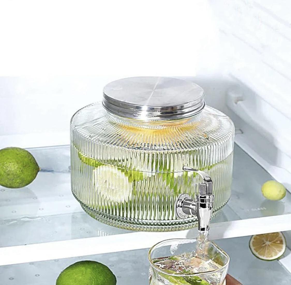 Диспенсер з краном на підставці скляний 2,5 л (90301) - фото 3 Диспенсер з краном на підставці скляний 2,5 л (90301) - фото 3