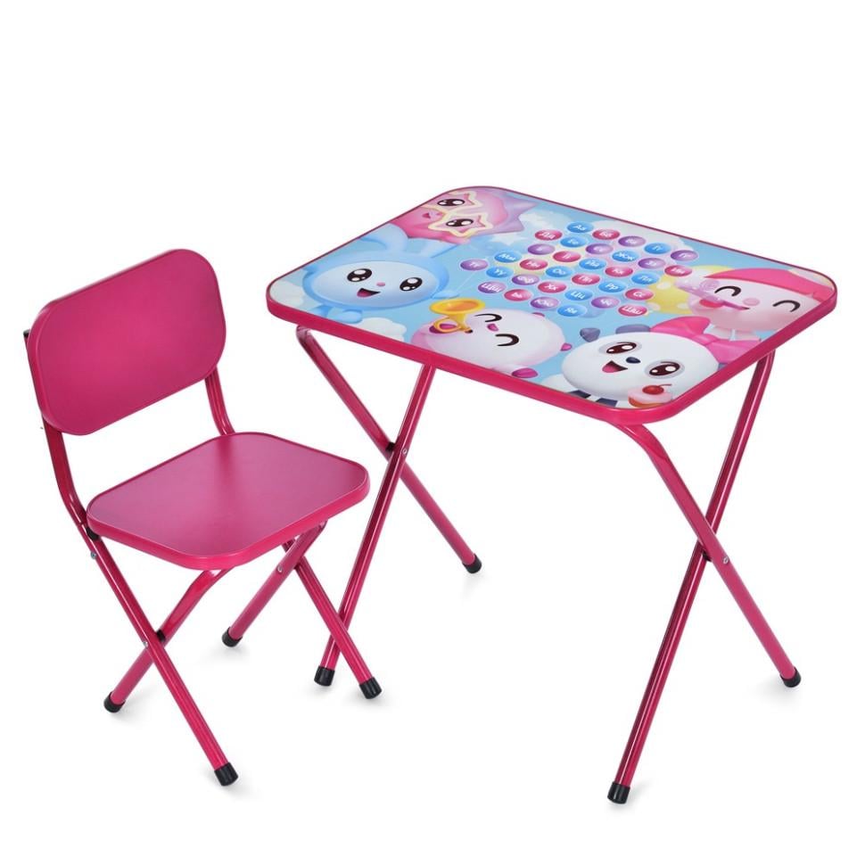 Стол детский Bambi комбинированный 59,5х44 см Малиновый (KL-154-R-149)