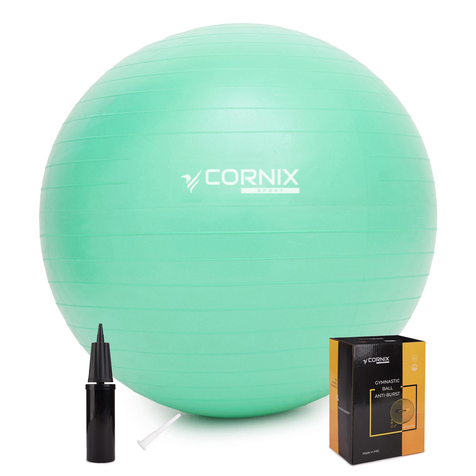 Мяч для фитнеса Cornix Anti-Burst XR-0369 85 см Mint 85 см (5270)