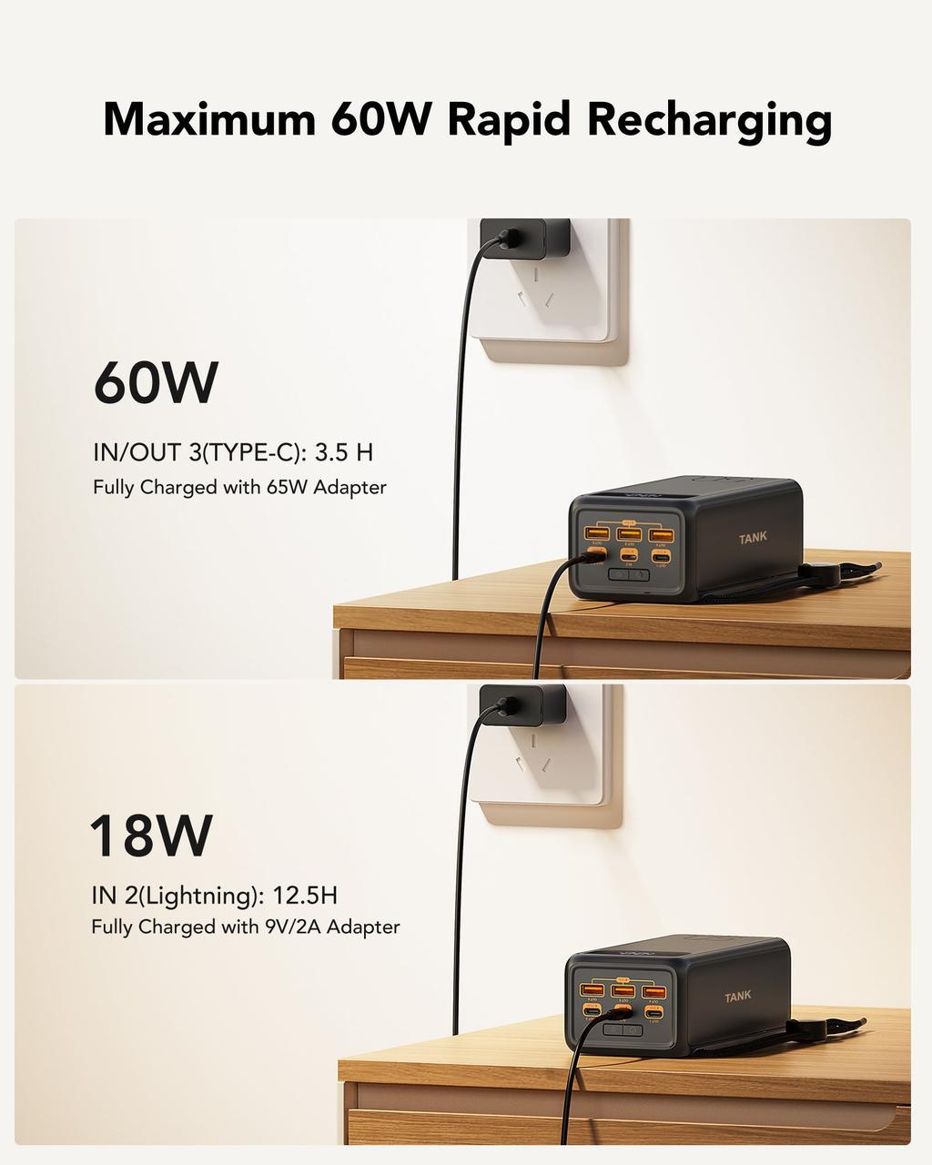 Повербанк Veger Tank Boost LCD Quick Charge PD130W 56000 mAh - фото 4 Повербанк Veger Tank Boost LCD Quick Charge PD130W 56000 mAh - фото 4