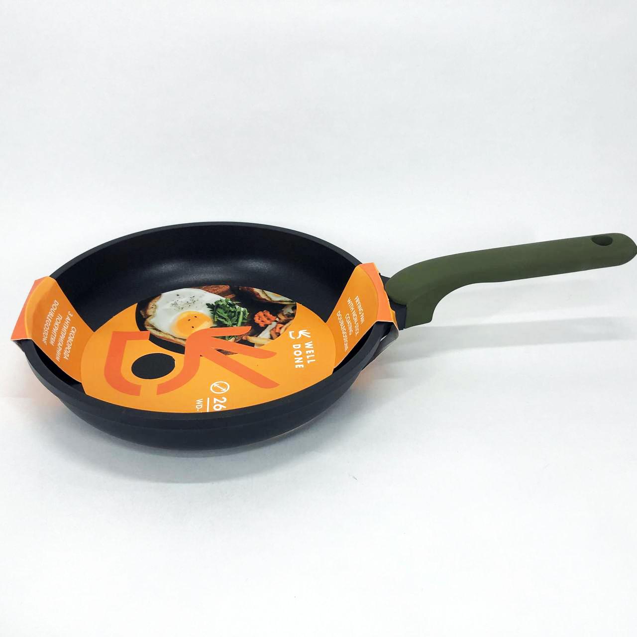 Литая сковорода с индукционным дном well done WD-1046E с покрытием Double Go Stone 26 см. - фото 9 Литая сковорода с индукционным дном well done WD-1046E с покрытием Double Go Stone 26 см. - фото 9