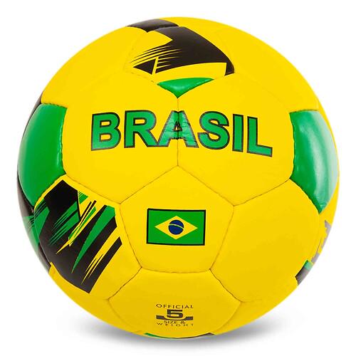 Мяч футбольный Ballonstar BRAZIL FB-0047-793 №5 PU Гриппи сшит вручную Желто-зеленый (31773508) Мяч футбольный Ballonstar BRAZIL FB-0047-793 №5 PU Гриппи сшит вручную Желто-зеленый (31773508)