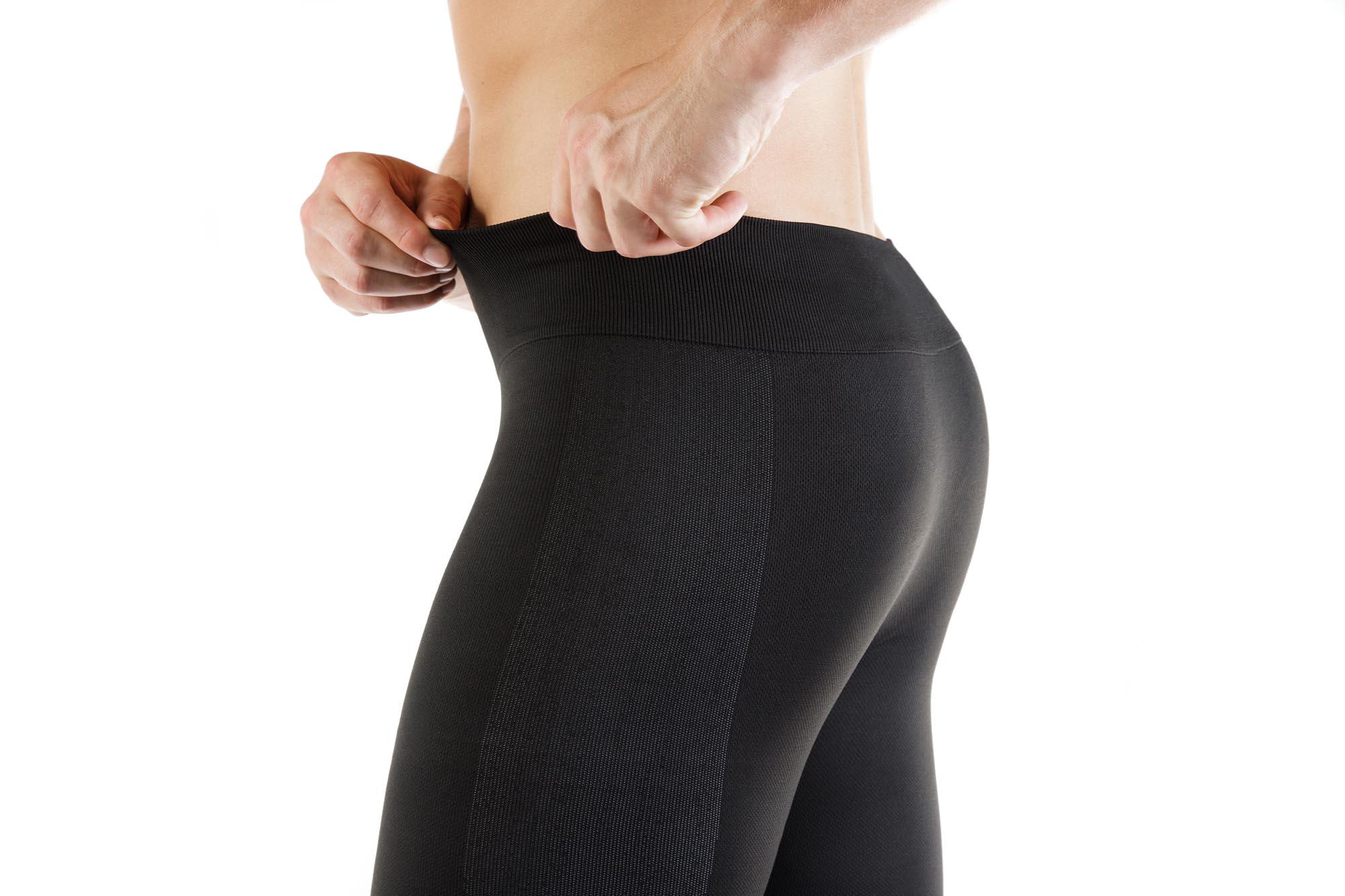 Компрессионные спортивные леггинсы унисекс Relaxsan Sport с волокном DRAYARN XS Черно-серый (8050BG) - фото 8