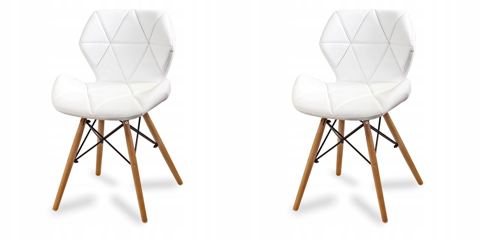 Набор из двух кресел Nordhold в скандинавском стиле 42х72х50 Белый Набор из двух кресел Nordhold в скандинавском стиле 42х72х50 Белый