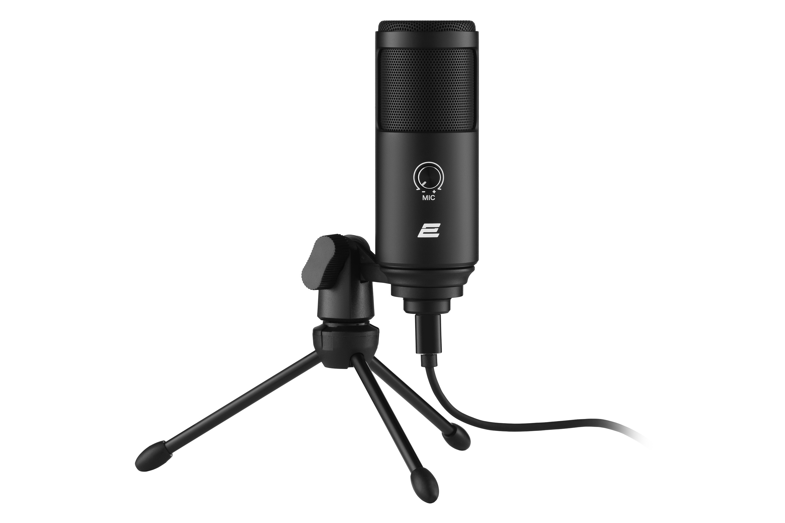 Мікрофон для ПК конденсаторний/електретний зі штативом 2Е MPC020 Streaming KIT USB-кабель 1 м Чорний (2E-MPC020) - фото 5