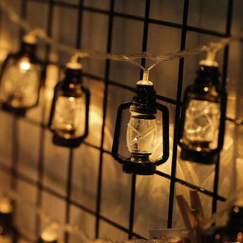 Світлодіодна гірлянда Ретро ліхтарики 7 м 20 LED від мережі 220В - фото 3