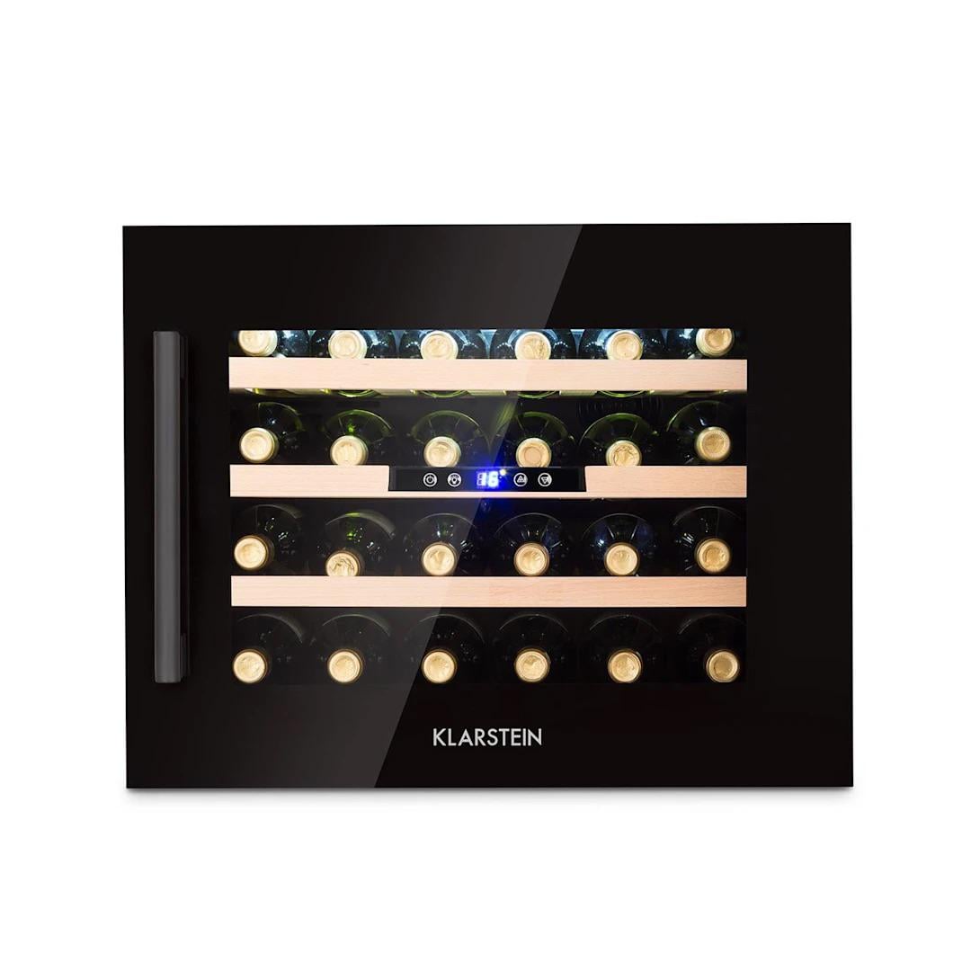 Холодильник для вина Klarstein Vinsider 24 Built-In Uno Onyx Edition вбудований охолоджувач 24 пляшки 57 л