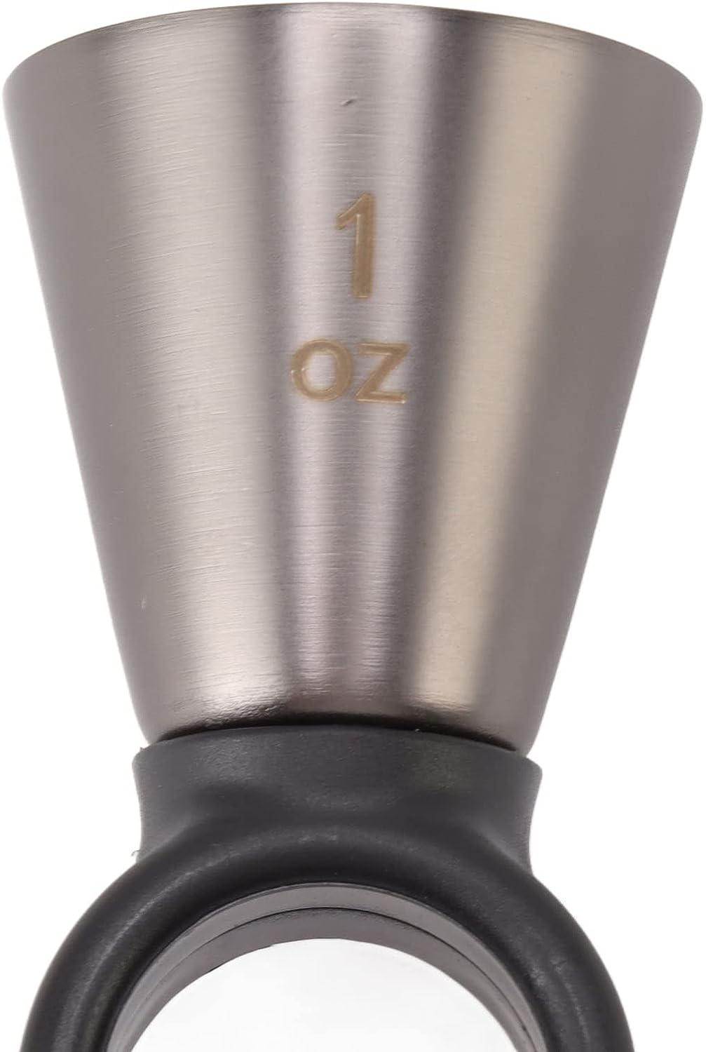 Джиггер коктейльный Olin&Olin треугольник с несколькими измерениями 1 1/2 3/4 oz Черный - фото 5