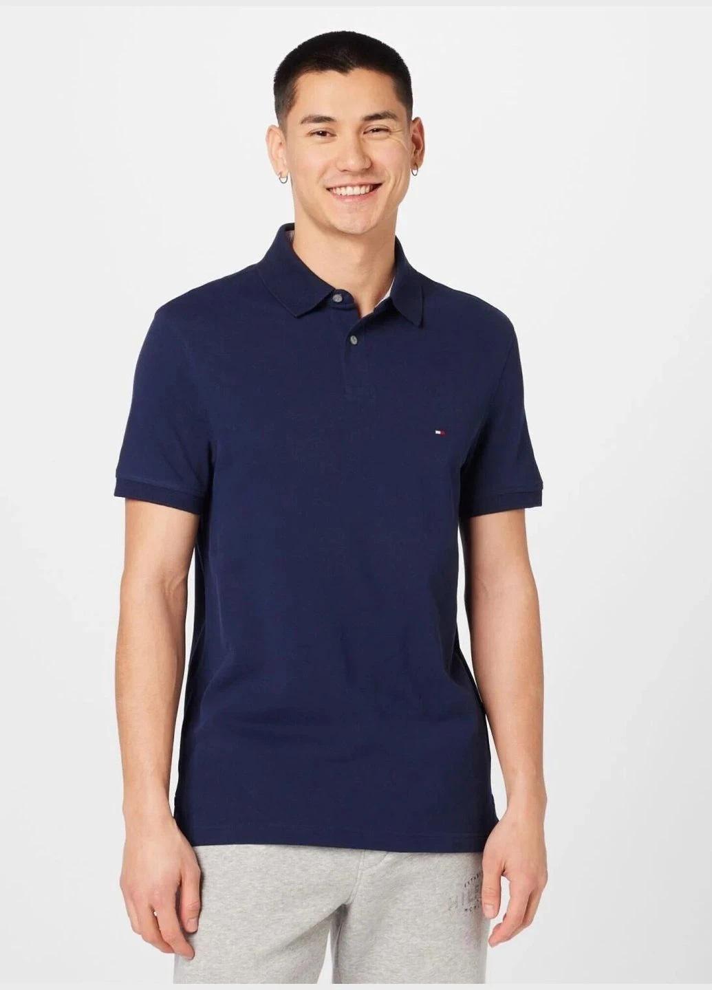 Поло мужское Tommy Hilfiger REGULAR FIT POLO SHIRT TH14682NV S