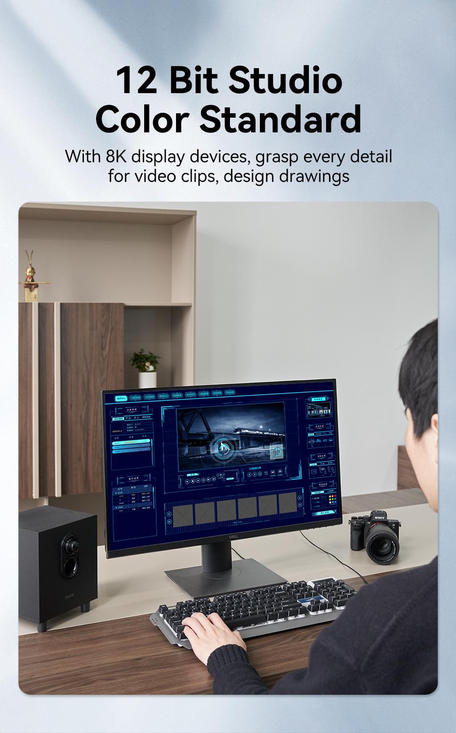 Кабель Vention HDMI 2.1 8K 60Hz 4K 120Hz 2K 144Hz 1080p 160Hz eARC, 12 біт, 48 Гбіт/с 1 м Чорний (ALGLF) - фото 13