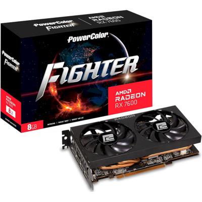 Видеокарта POWERCOLOR Radeon RX 7600 8 Gb Fighter (RX 7600 8G-F) - фото 2