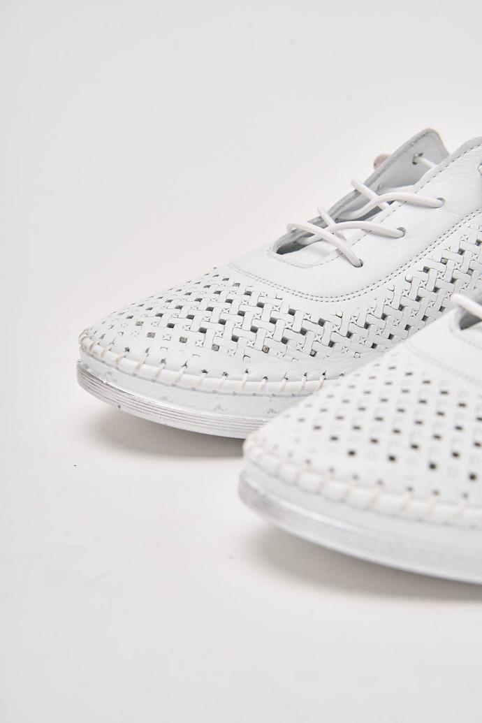 Мокасины женские Anna Lucci кожаные р. 41 Белый (198158) - фото 4