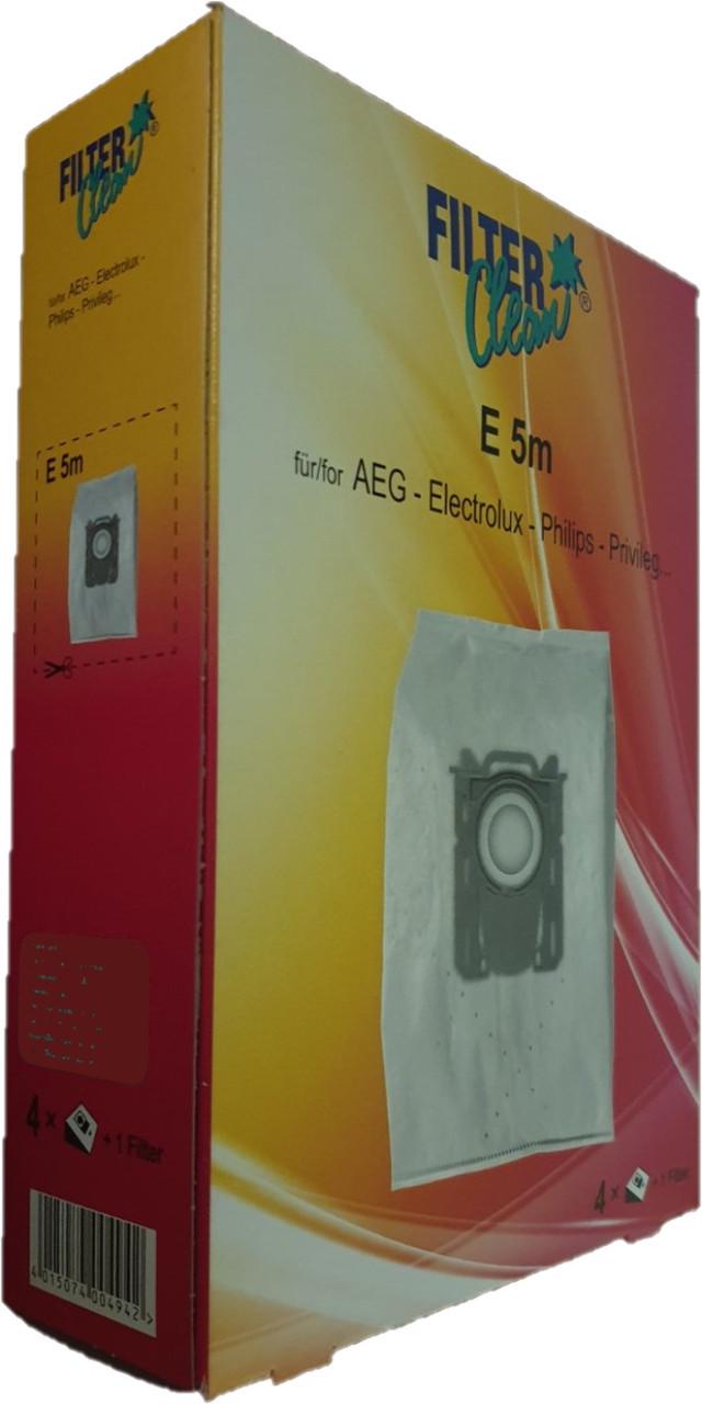 Мешки для пылесоса Filter Clean E5m Philips/Electrolux S-Bag 4 шт.