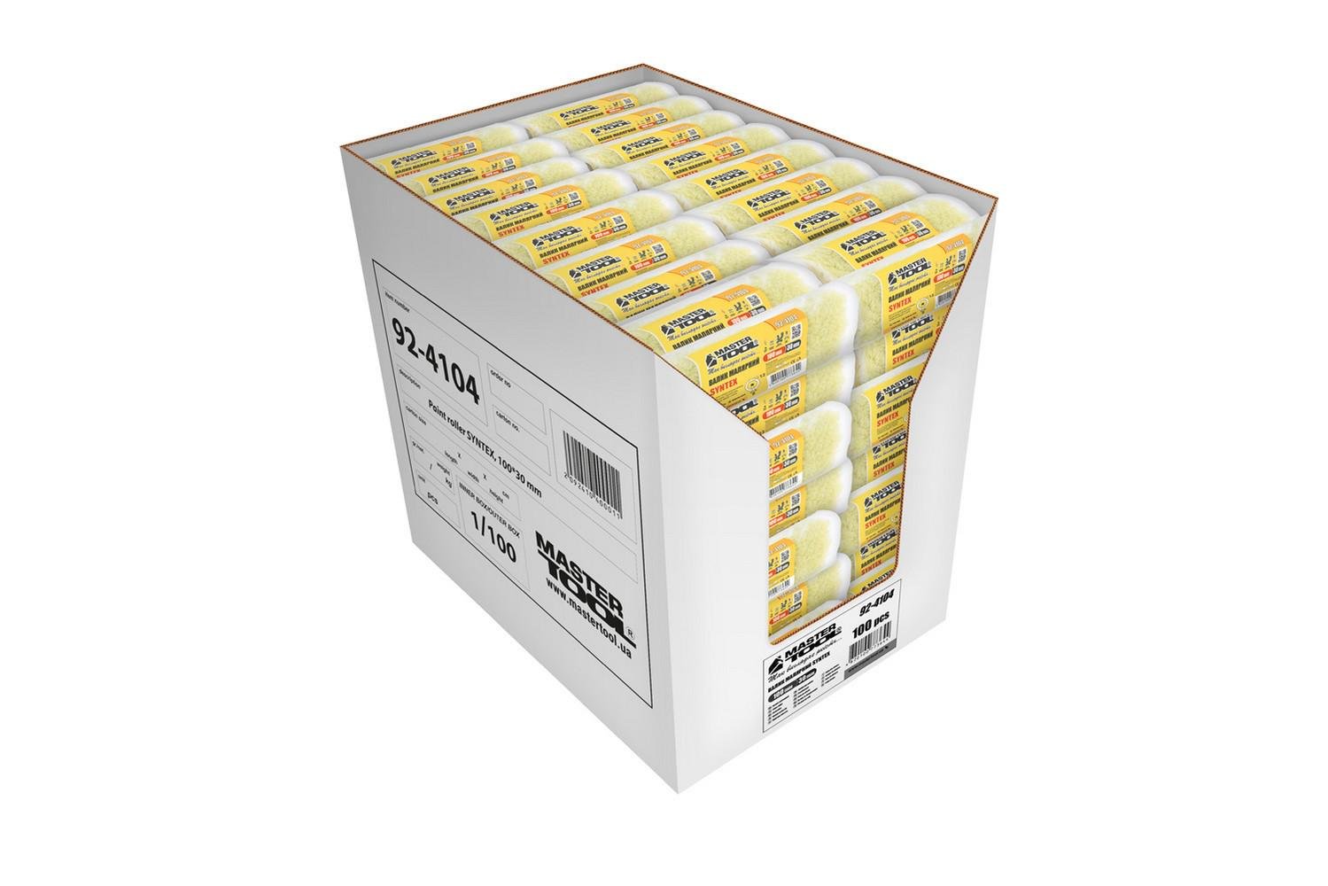 Валик малярський MasterTool Sintex 30/100/12 мм/6 мм (92-4104_Р) - фото 4 Валик малярський MasterTool Sintex 30/100/12 мм/6 мм (92-4104_Р) - фото 4
