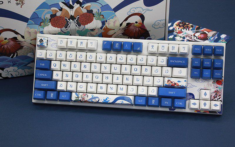 Клавиатура Varmilo VEA87 Lovebirds-I Cherry Mx Red White/Blue (A23A002A3A0A01A003) - фото 2 Клавиатура Varmilo VEA87 Lovebirds-I Cherry Mx Red White/Blue (A23A002A3A0A01A003) - фото 2