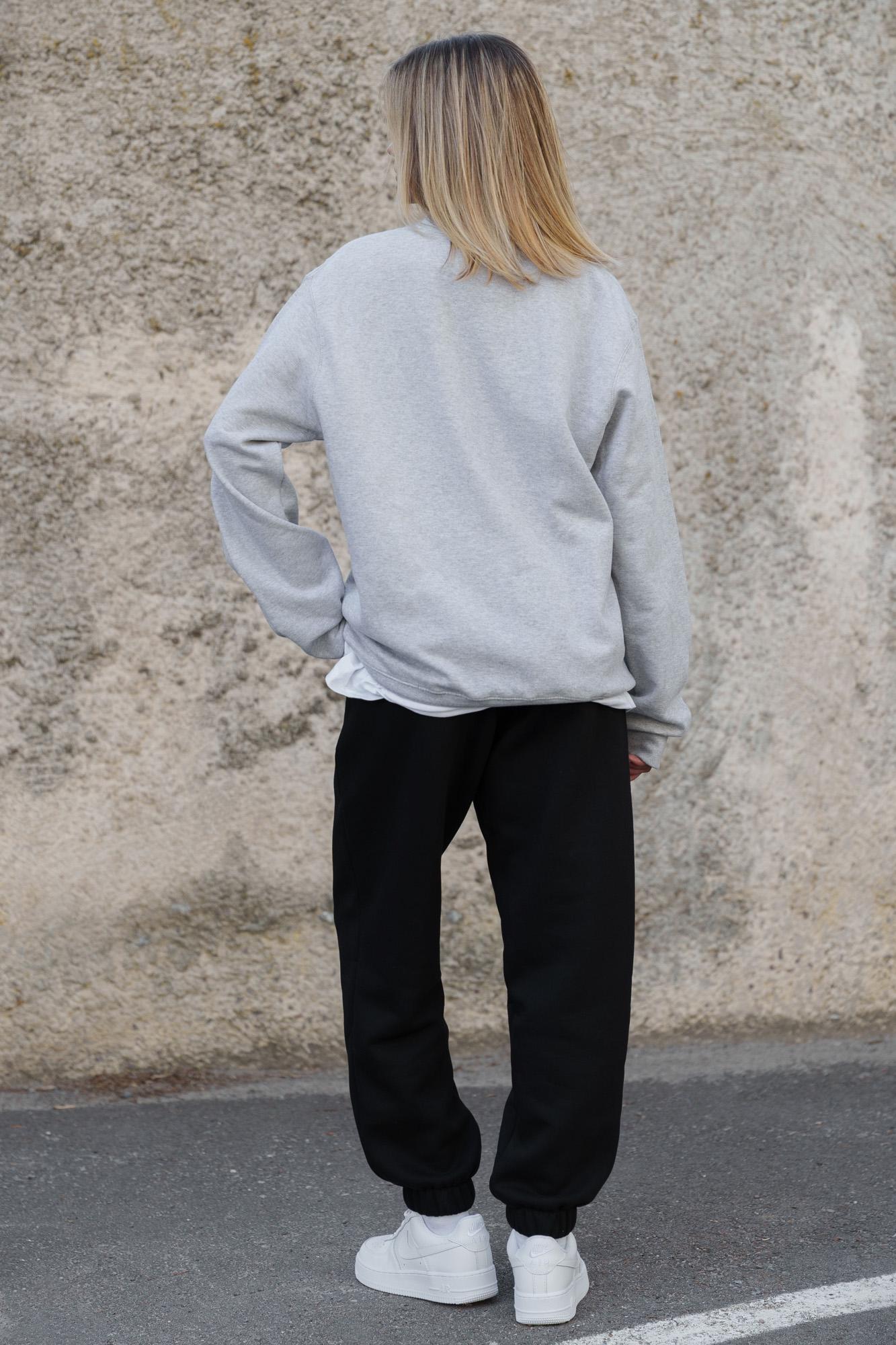 Свитшот на флисе Without Solo утепленный оверсайз S/M Gray (2XL/3XL8055469) - фото 13 Свитшот на флисе Without Solo утепленный оверсайз S/M Gray (2XL/3XL8055469) - фото 13