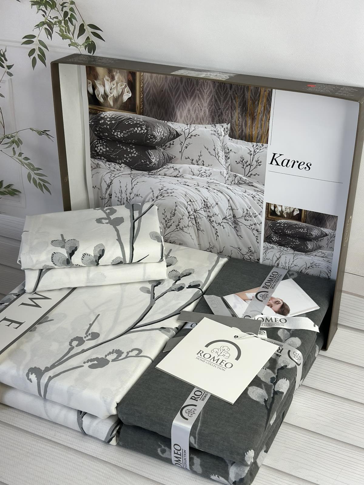 Комплект постільної білизни Yazen Великодній в квіти поплін Євро Сірий (Yazen2) - фото 3 Комплект постільної білизни Yazen Великодній в квіти поплін Євро Сірий (Yazen2) - фото 3