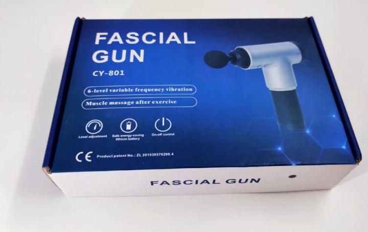 М'язовий масажер пістолет Fascial Gun CY-801, 6 швидкостей - фото 4