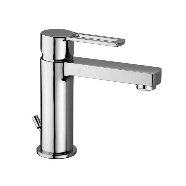 Смеситель для раковины Paffoni Ringo с донным клапаном Хром (mrg71133)