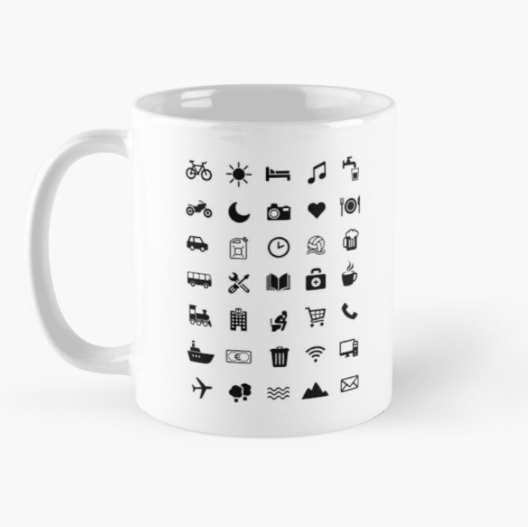 Чашка керамическая Турист 330 мл Белый (ПН14Ч)