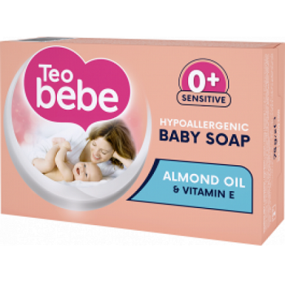 Мыло детское Teo bebe с экстрактом миндаля и витамина Е 75 г (045257)