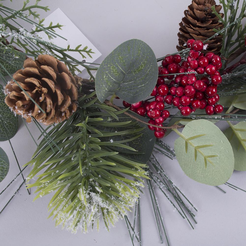 Вінок з ялини та евкаліпта 43 см (3737) - фото 2