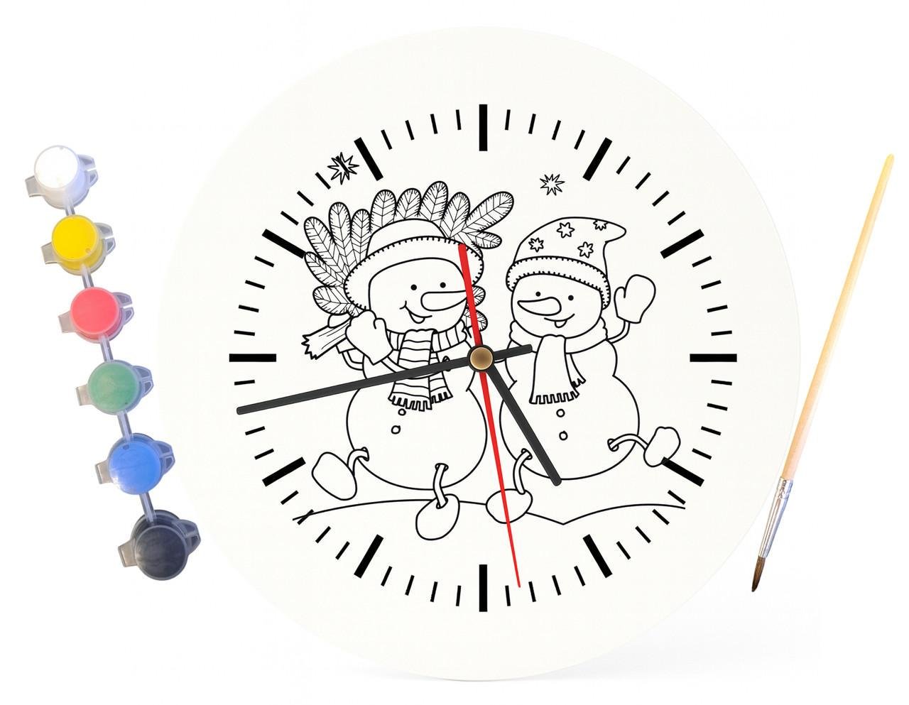 Детский набор для творчества часы раскраска Новогодние подарки 30 см (Г0073) - фото 4 Детский набор для творчества часы раскраска Новогодние подарки 30 см (Г0073) - фото 4