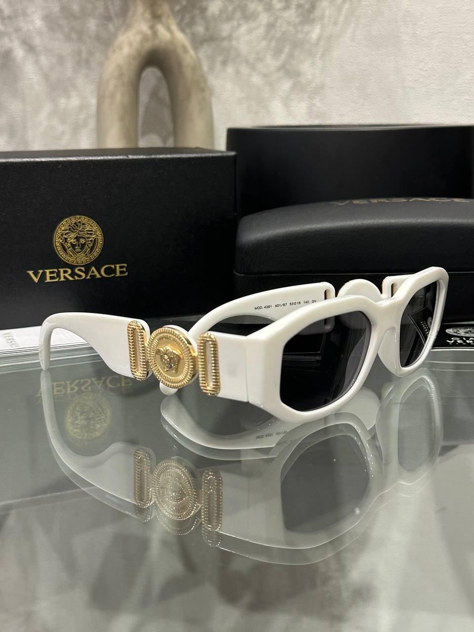 Сонцезахисні окуляри Versace VE4361 401/87 Medusa Biggie White/Grey
