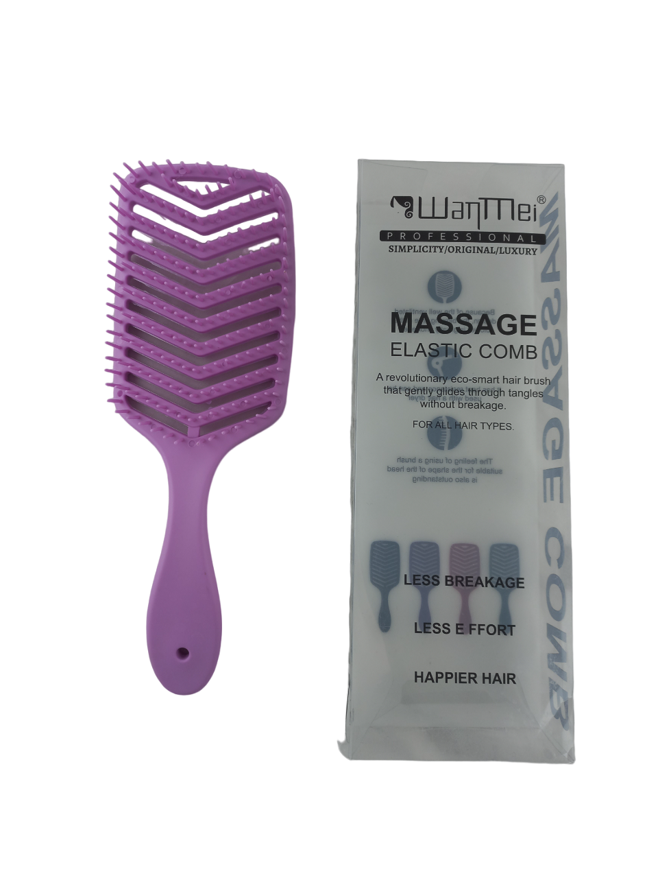 Расческа для волос продувная широкая Сиреневый (000058)