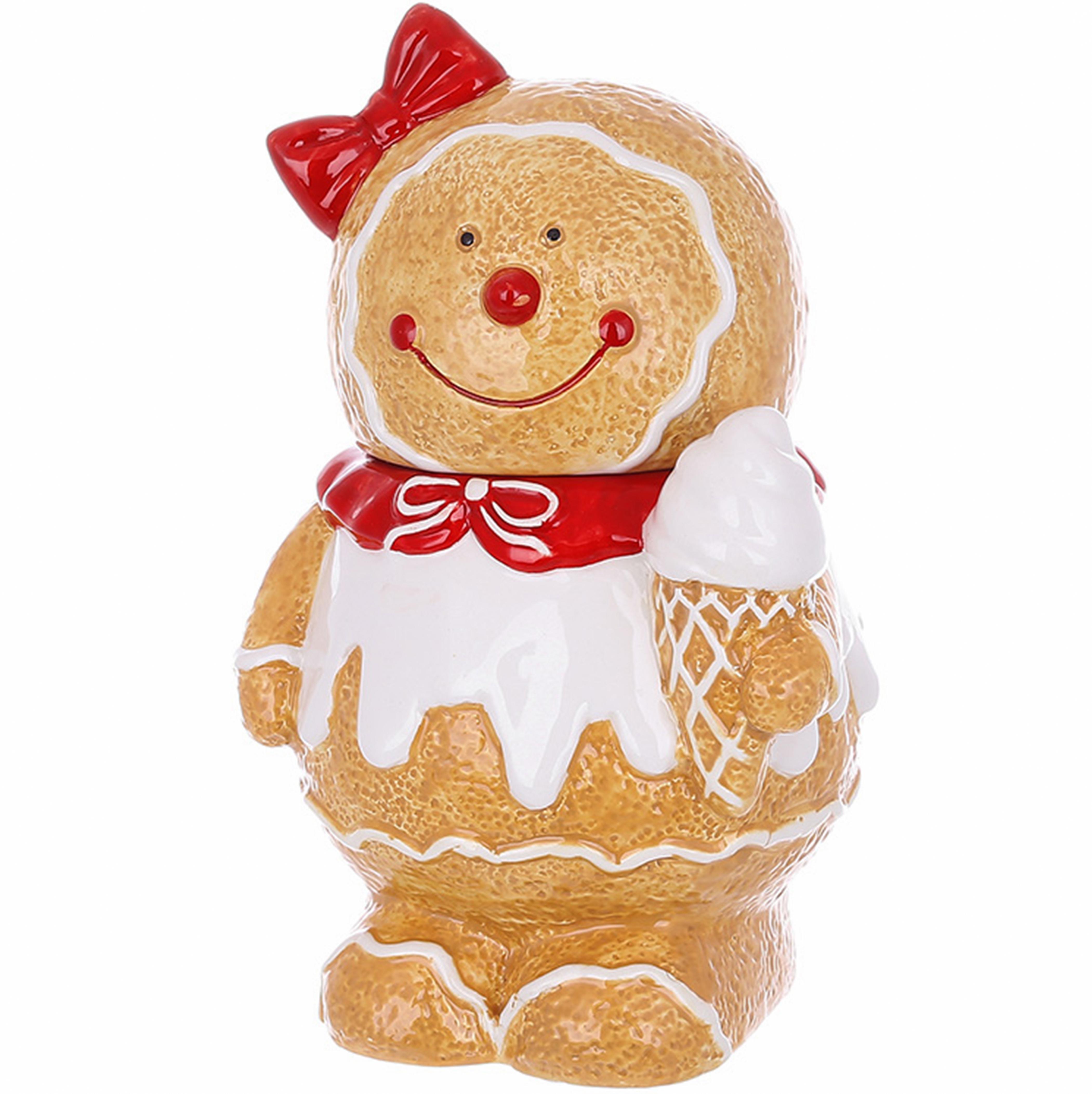 Банка для сладостей керамическая BonaDi Пряничная девочка 1200 мл (928-110)