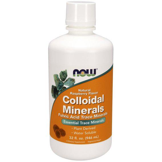 Мультимінеральний комплекс NOW Foods Colloidal Minerals Liquid 946 мл 32 порції Natural Raspberry