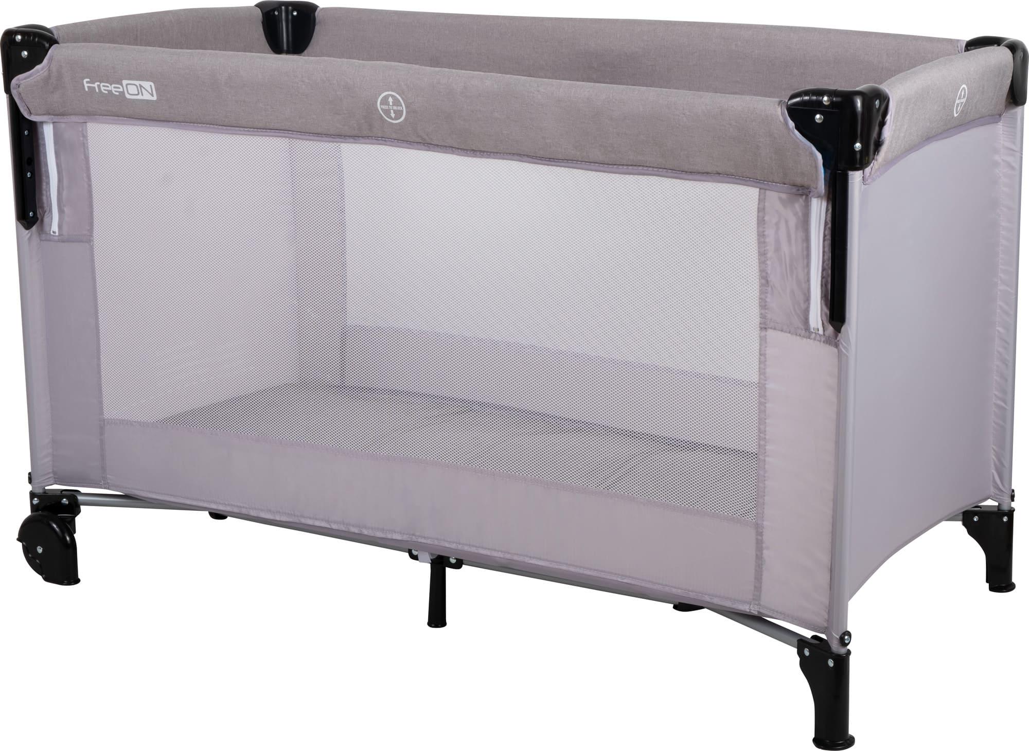 Кровать/манеж детская FreeON Bedside travel cot Grey (BNX46103) - фото 1