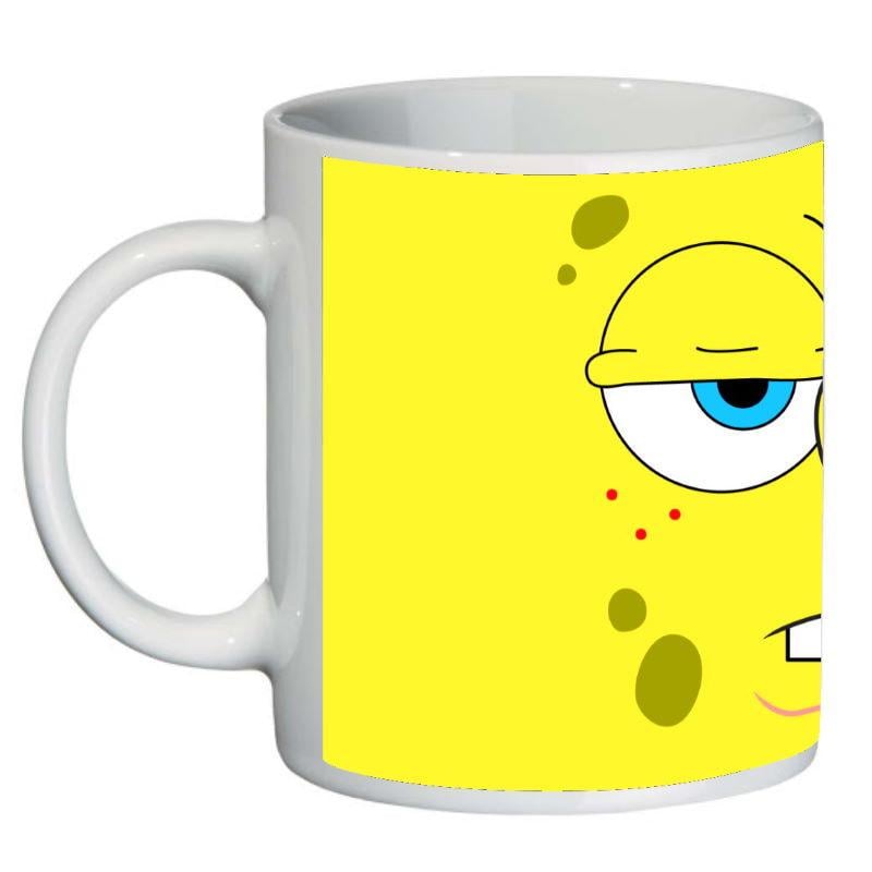 Кружка с принтом SuperCup Губка Боб квадратные штаны (SC-SB-002)