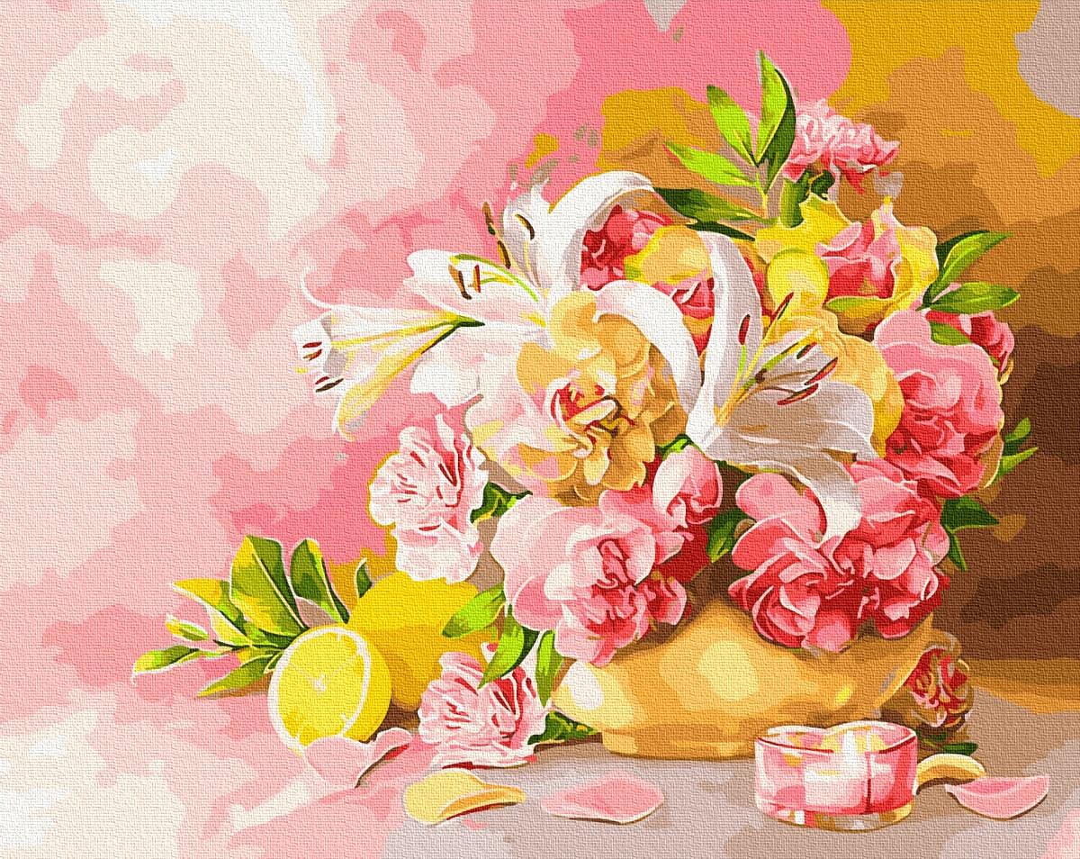 Картина по номерам Brushme GX28783 Букет с лилиями 40x50 см (1313271275)