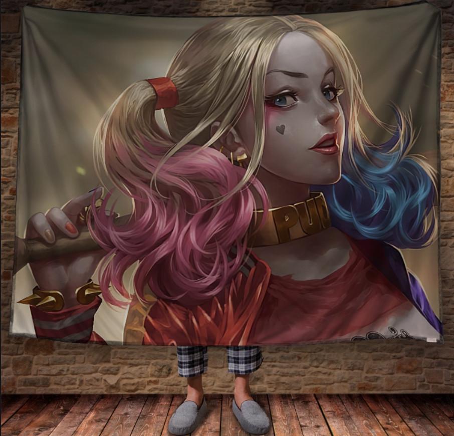 Плед с 3D принтом Suicide Squad Harley Quinn 150х200 см (epi_1171)