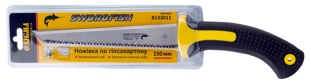 Ножовка по гипсокартону Sigma Swordfish 150 мм (49792)