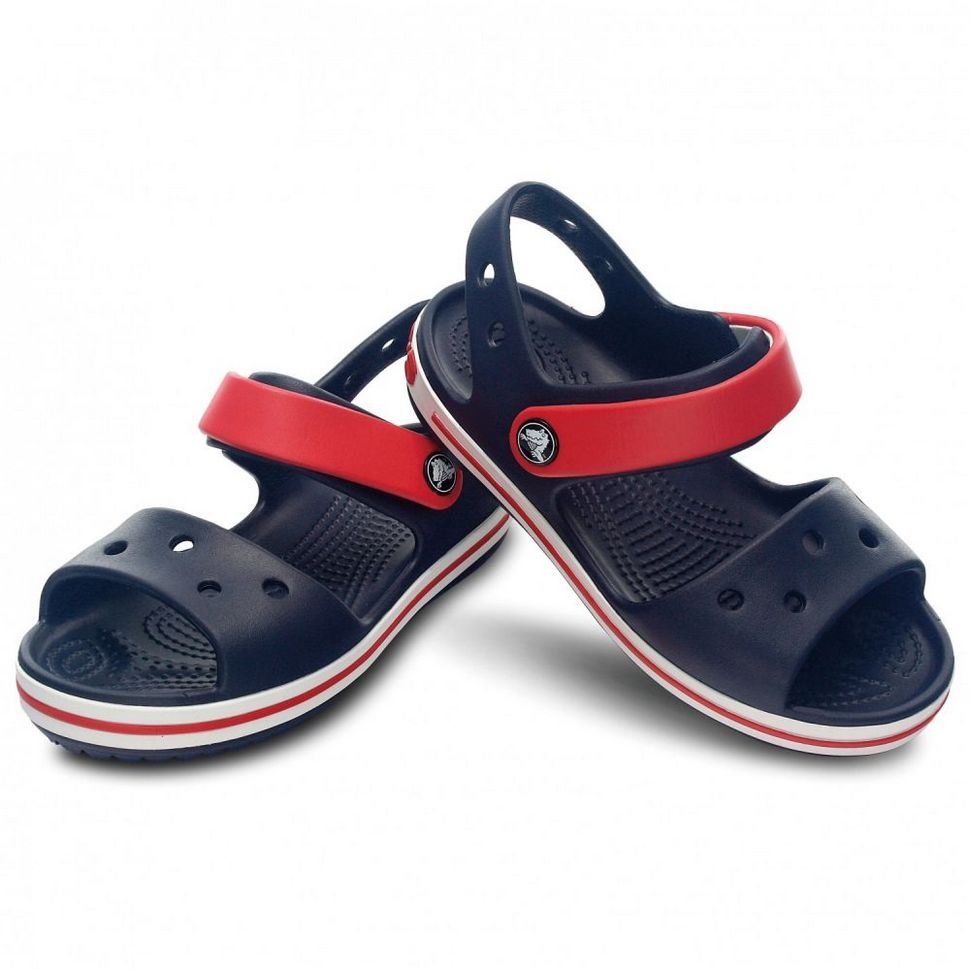 Сандалі для хлопчика Crocs Crocband Sandal kids р. 25/26 Navy/Red (6179)