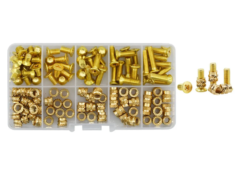 Гайки та гвинти Латунні для 3D друку PLA/ABS Spec М5 мм 140 шт. (SP-16705140)