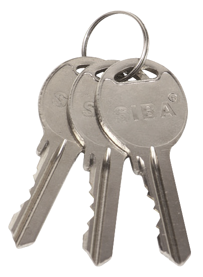 Цилиндр дверной Siba английский ключ-ключ 90 мм 45х45 мм Хром (40.10.40/CK 3K) - фото 3