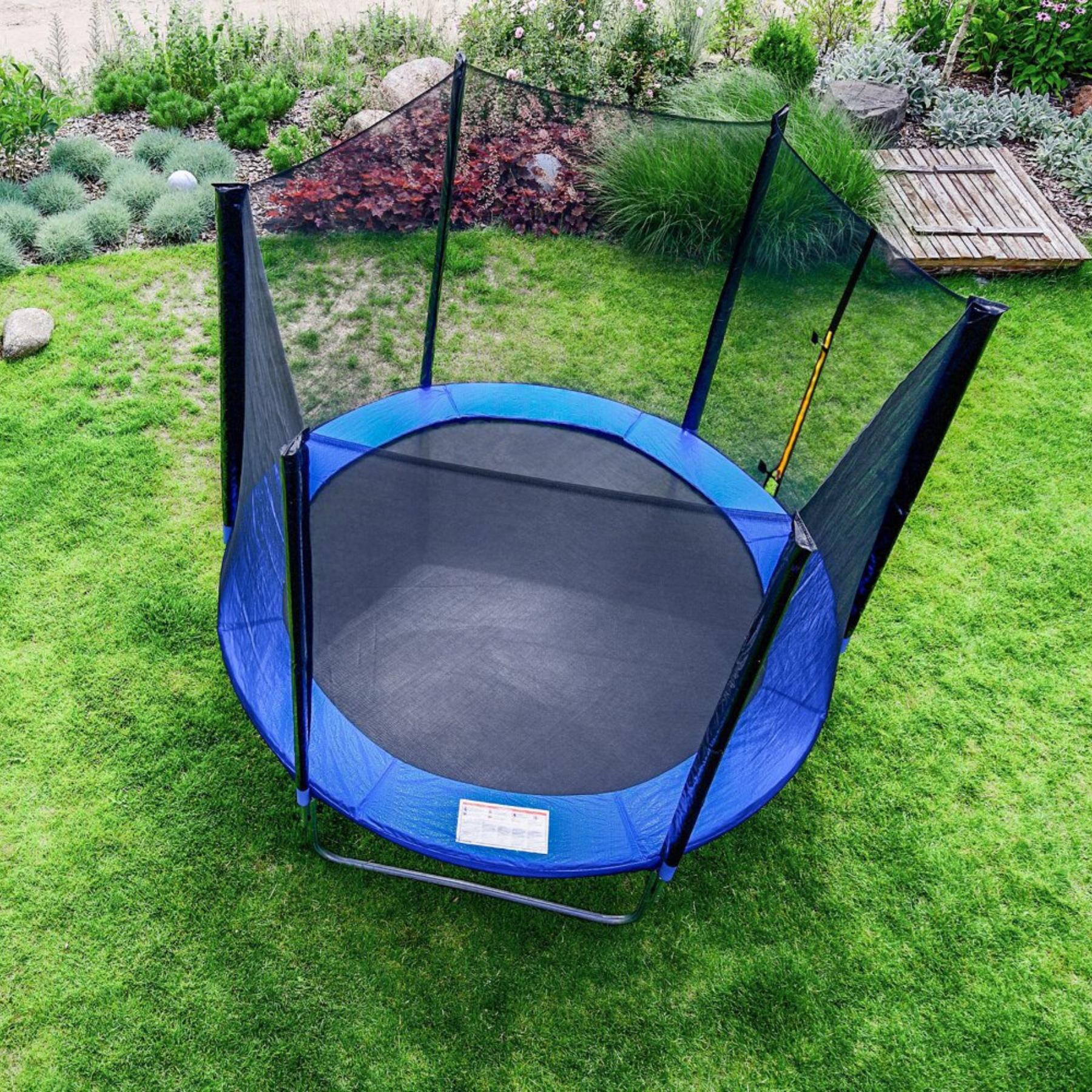 Батут з захисною сіткою і драбиною FunHit 312 см до 120 кг - фото 3